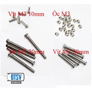 Ốc Vít Cỡ M3/M4/M5 Các Loại Độ Dài