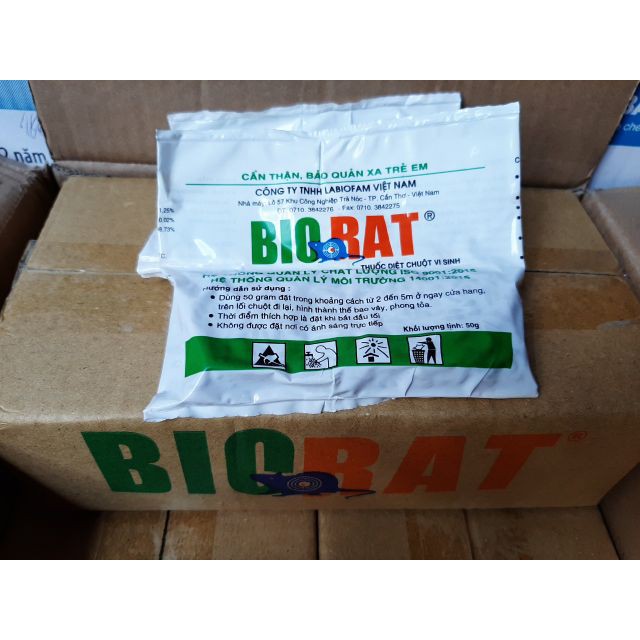 Thuốc diệt chuột Biorat thuốc diệt chuột vi sinh 1kg LL1704