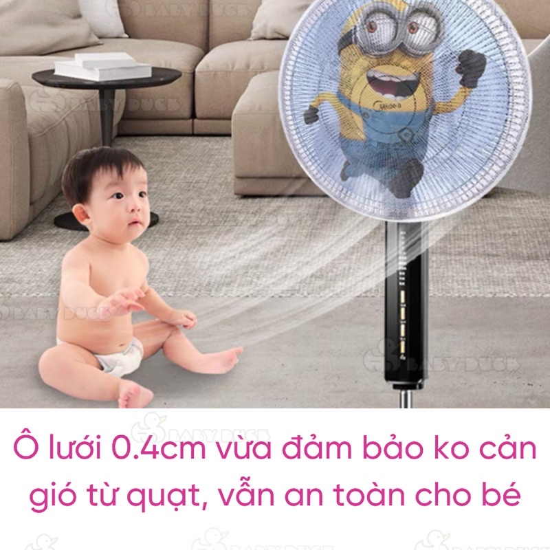 Lưới bọc lồng quạt an toàn cho bé kích thước 18 inch.