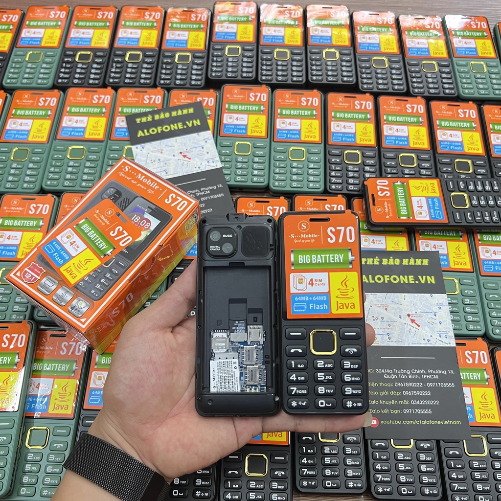 Điện Thoại 4 Sim Smobile S70 Bảo Hành 12 Tháng Pin Trâu 3000MAH Tự Động Ghi Âm Cuộc Gọi