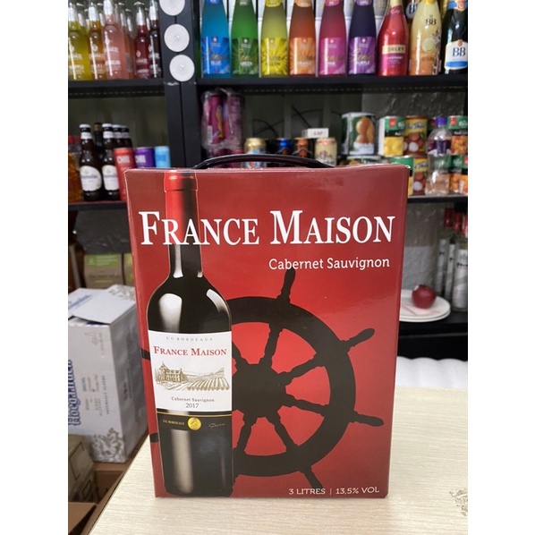 Vang Đỏ Pháp Bordeaux France Maison 13.5 3-5Lít