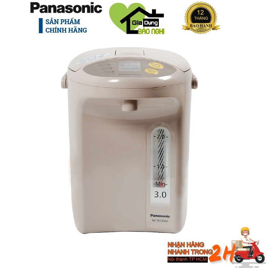 Bình thủy điện Panasonic PABT-NC-BG3000CSY 3L - Hàng chính hãng