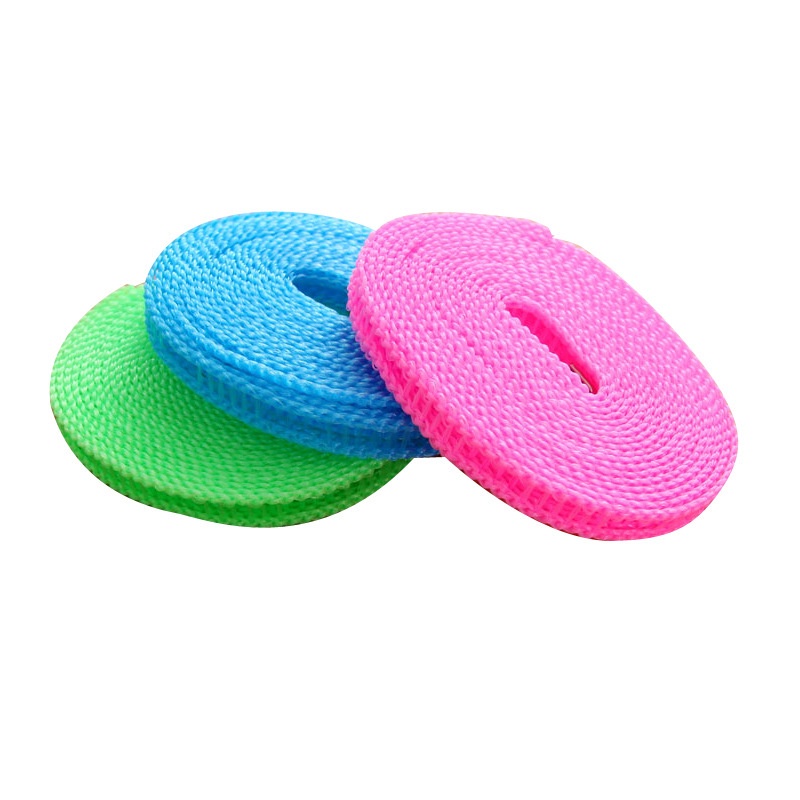 Dây Phơi Quần Áo Có Kẹp Chống Gió Chống Trượt Dài 5m Có Thể Gấp Gọn Tiện Dụng Mang Theo Du Lịch