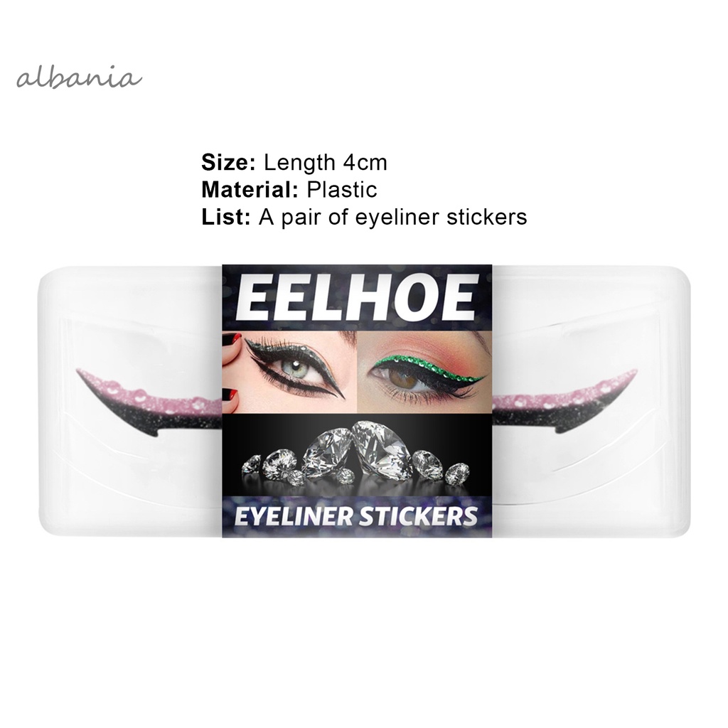 <albania>Miếng dán kẻ mắt đính đá giả màu sắc rực rỡ trang điểm cho quần áo | BigBuy360 - bigbuy360.vn