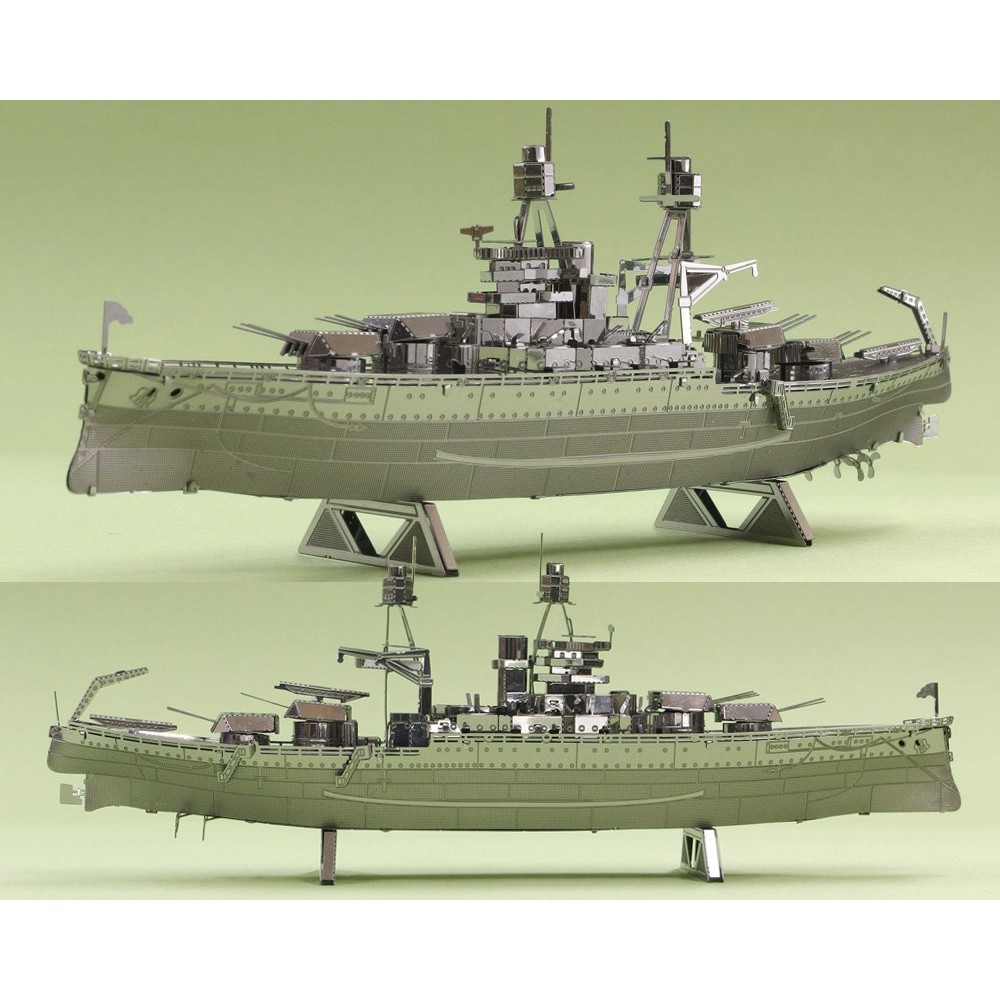 Mô hình 3D Kim Loại Lắp Ráp Thiết Giáp Hạm USS Arizona BB-39 Hải Quân Mỹ