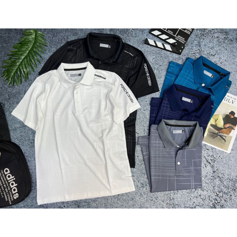 áo thể thao tập gym nam cổ trụ lỗ kim