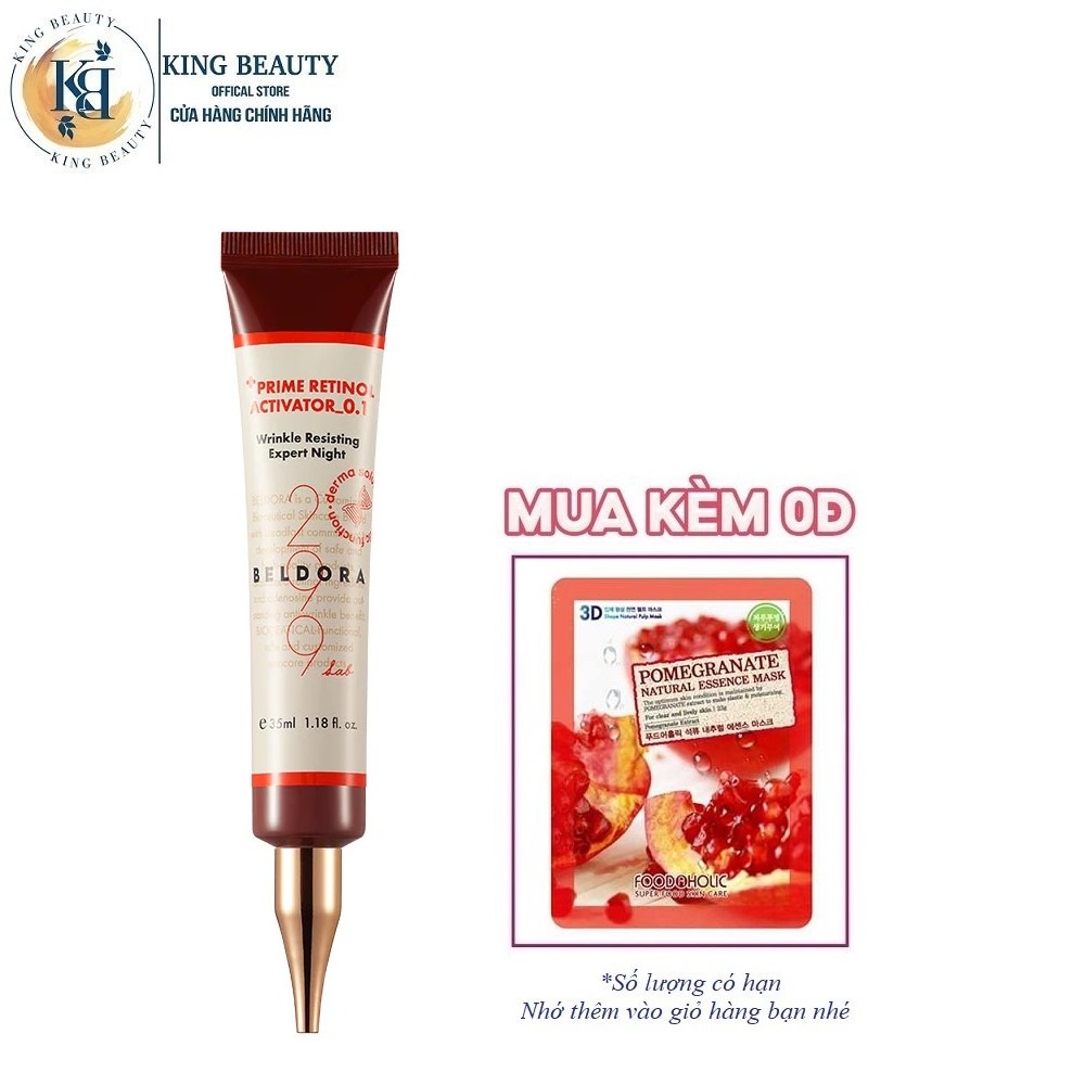 Kem Dưỡng Retinol Trẻ Hóa Da, Ngăn Ngừa Nếp Nhăn Beldora 299 Prime Retinol Activator 0.1 35ml