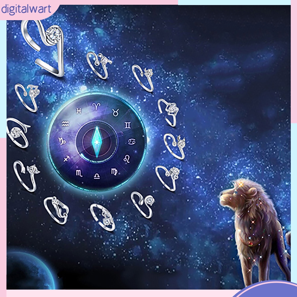 Nhẫn Hở Mạ Bạc Hình Chòm Sao Thời Trang Cho Nữ