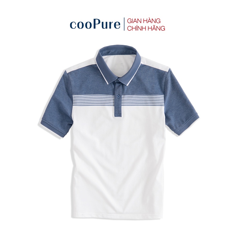 Áo Polo Seven Line cooPure, áo thun nam có cổ 100% cotton NO.26124