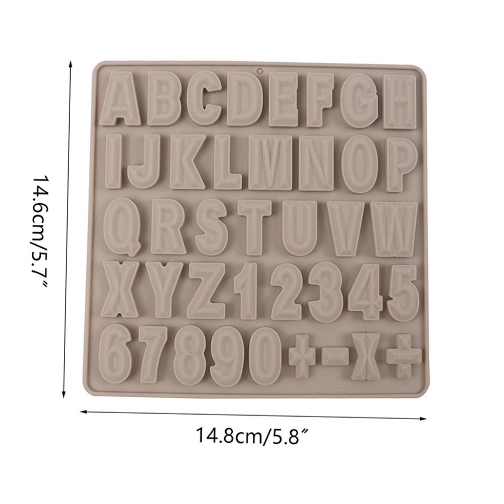 1 / 2 Khuôn Làm Bánh Kẹo Hình Chữ Cái