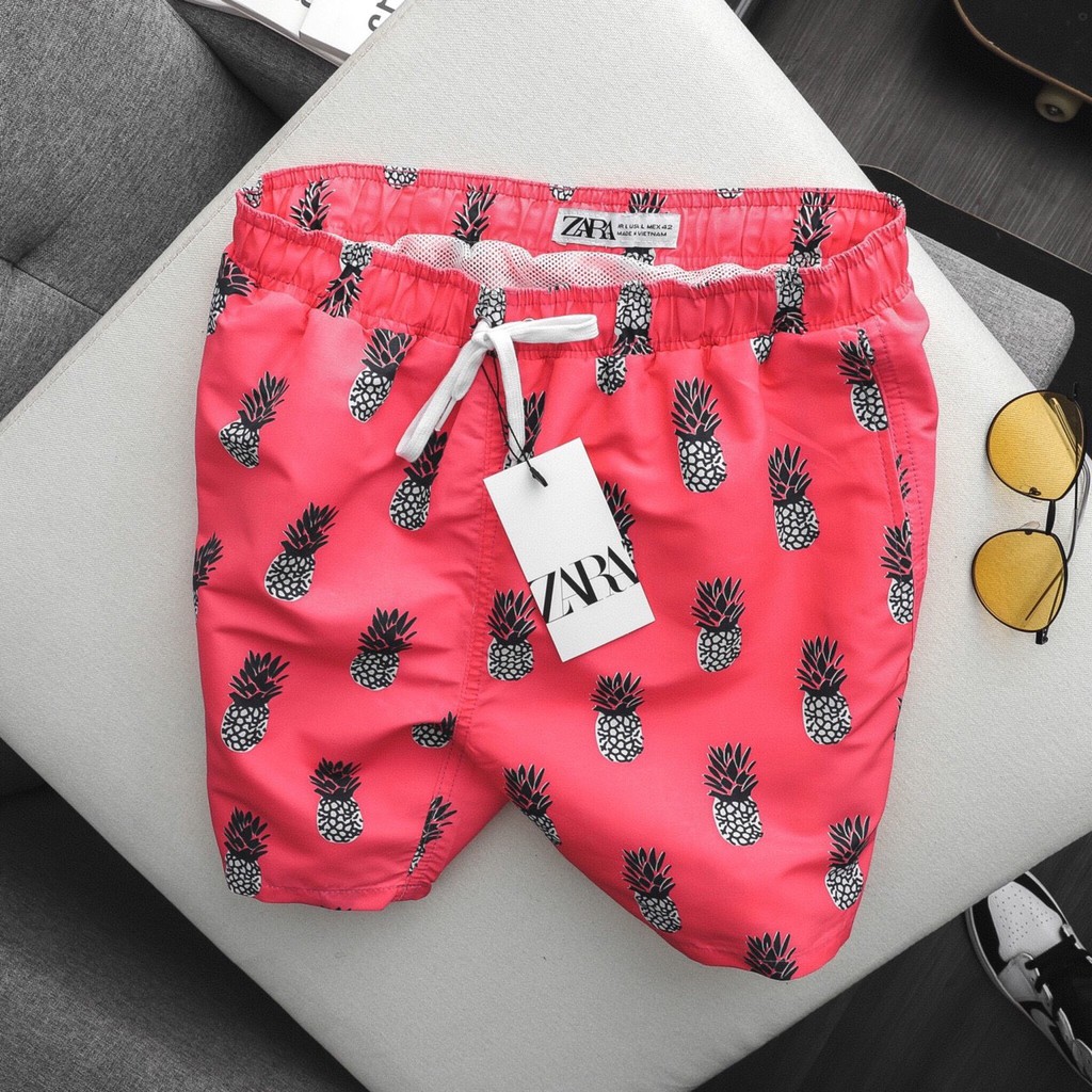 Quần Zara Đi Biển Xuất Xịn 2 túi trước 1 túi sau, có lớp lót trong thoải mái vận động