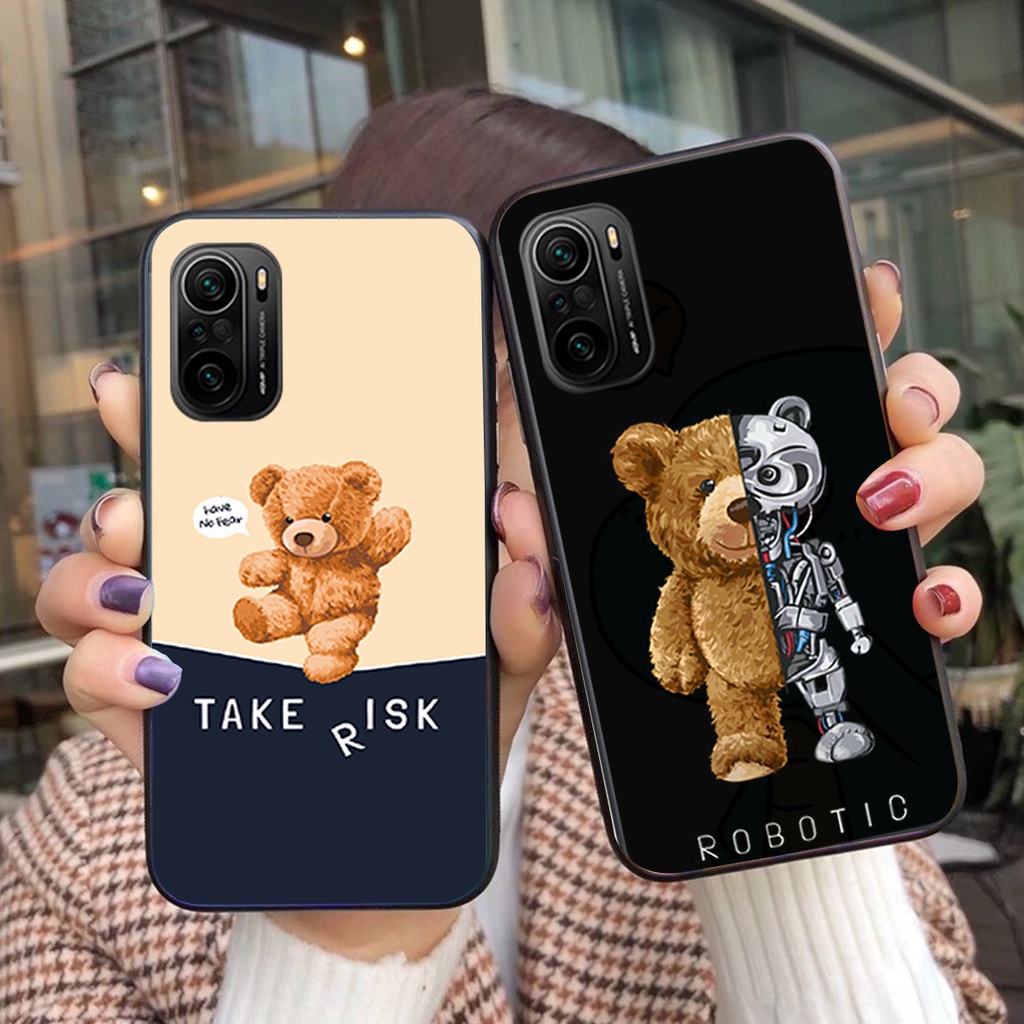 Ốp lưng Xiaomi Redmi K40 / K40 Pro / K40 Gaming / POCO F3 mẫu chú gấu cực đẹp siêu hot