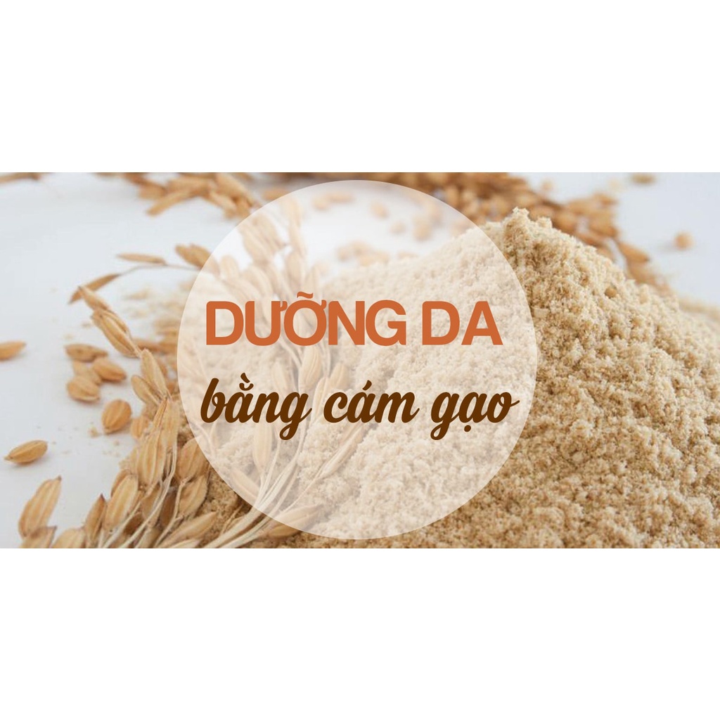 Bột cám gạo sữa  [ 1KG ] nguyên chất hữu cơ- trắng da, dưỡng ẩm, mờ thâm sạm