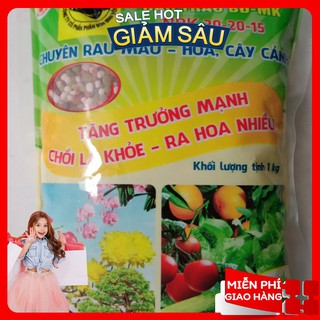 Phân NPK 20-20-15 Chuyên Rau Màu - Hoa Cây Cảnh ( Hàng Loại 1 ) ( Hàng Loại 1 )