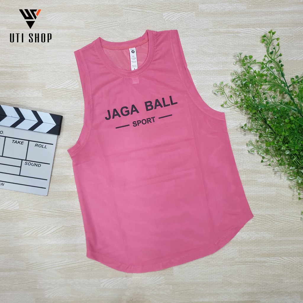 Áo Tank Top Thun Lưới Tập Gym - Vải Lưới Mịn