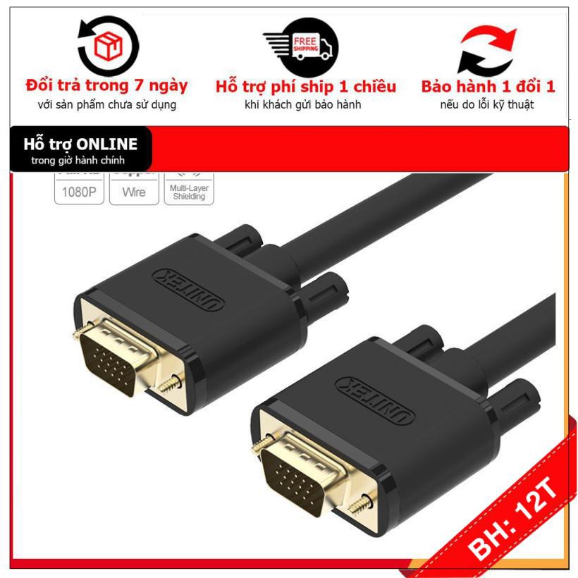 [BH12TH] 🎁 Cáp Vga UNITEK 1.5M/3M (YC 503G/504G)- Chính Hãng 100%, Bảo Hành 12 Tháng - 1 Đổi 1