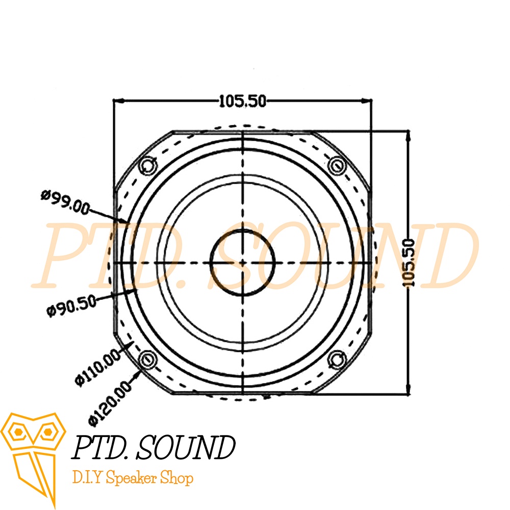Loa toàn dải NHẬT BẢN 4 INCH AKISUI Ver 2 4inch 4ohm 60-100w. Siêu hay, siêu treble, siêu bass từ PTD Sound