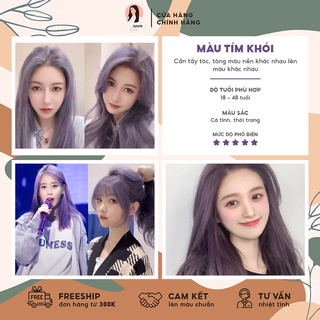 Thuốc nhuộm tóc màu tím khói cần tẩy tóc nami hair wg01t