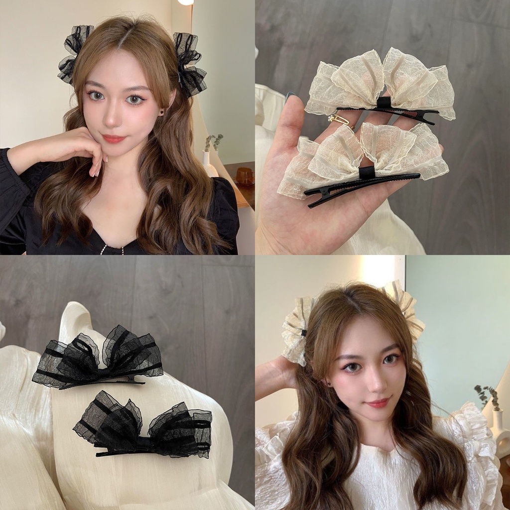 Kẹp tóc nơ thiết kế đơn giản thời trang mùa hè 2021