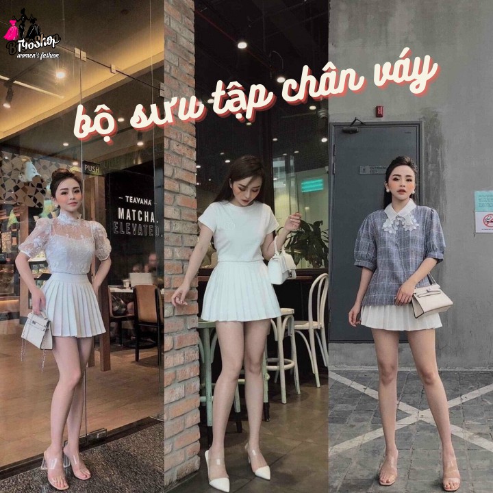 Chân váy xếp ly thời trang có quần mặc trong mẫu basic siêu hot 2020 | BigBuy360 - bigbuy360.vn