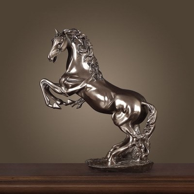 Tượng decor phòng khách, Tượng Ngựa Tung Vó - Trang Trí Nội Thất Cao Cấp