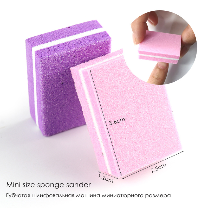 [Hàng mới về] Set 5 khối dũa móng chuyên nghiệp thiết kế mini tiện lợi