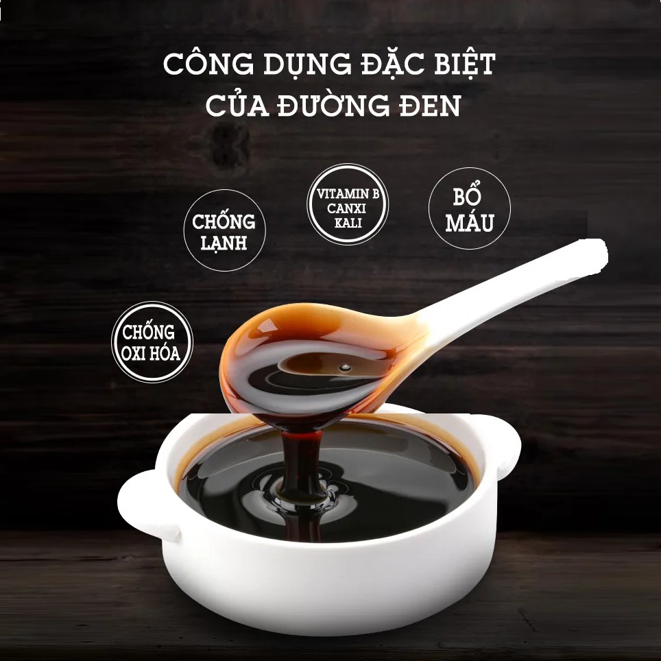 Sirup Đường Nâu, Đường Đen Hương Mật Mía Chai 2.5kg Nấu Ra Thành Phẩm 4 Lít