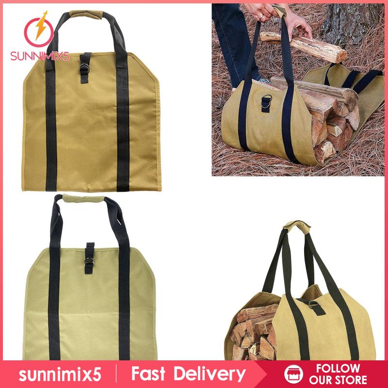 Túi Tote Đựng Gỗ Lửa Nướng BBQ Trong Nhà