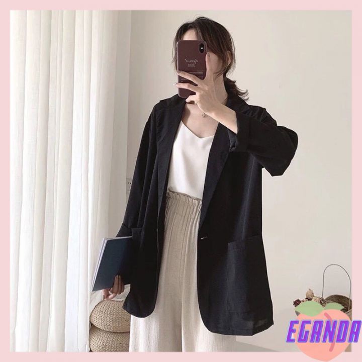 BLAZER TRƠN ĐEN HÀN QUỐC 1 LỚP ÁO VEST BLAER-EGD | BigBuy360 - bigbuy360.vn