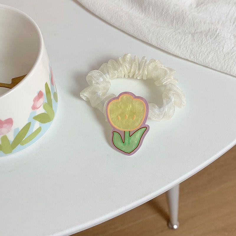 Set 5 dây buộc tóc đính charm cực xinh - UniLabel