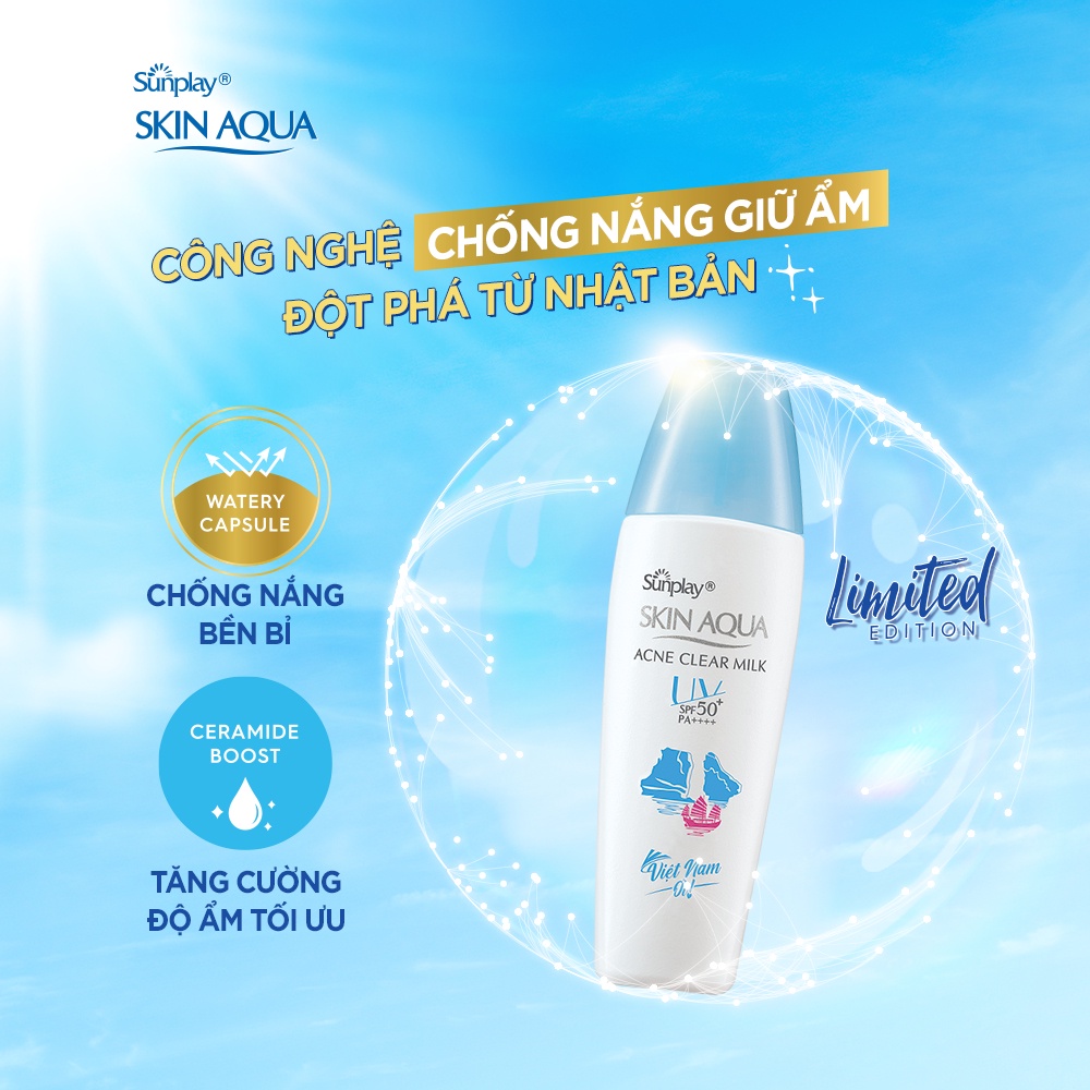 Sữa chống nắng dưỡng da ngừa mụn Sunplay Skin Aqua Acne Clear SPF50+ 25g (Việt Nam Ơi - Limited Edition 2022)