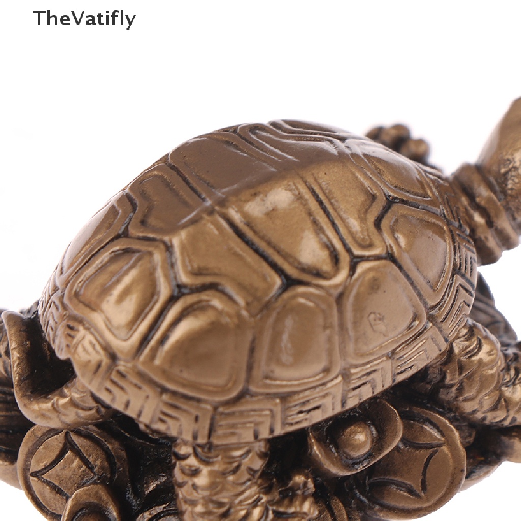 [Thevalifly] Tượng Rùa Bằng Đồng Resin Trang Trí Nội Thất Phong Thủy Bán Chạy
