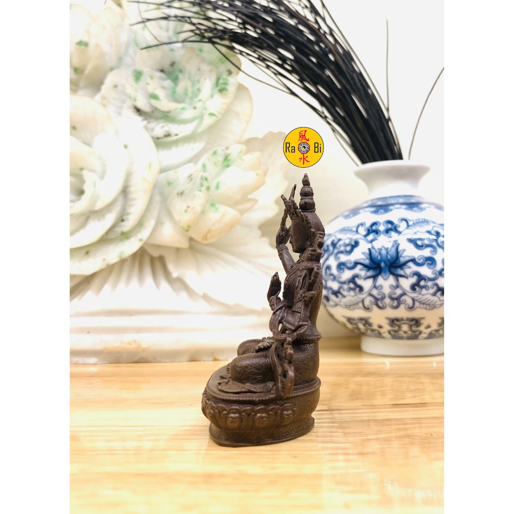 Đức Văn Thù Sư Lợi Bồ Tát Mật Tông Mini - Tượng Đồng Phong Thủy Cao Cấp