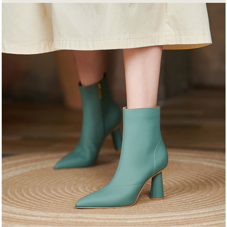 Giày bốt cổ thấp đế dày chất liệu thoáng khí thời trang xuân thu cho nữ | BigBuy360 - bigbuy360.vn