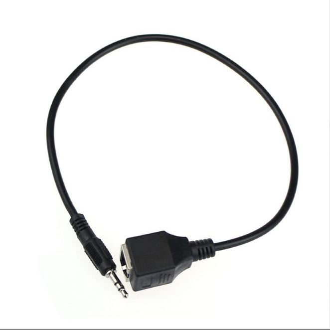 Rắc Chuyển 3.5mm male Plug Audio Cable to RJ45 socket Ethernet Adapter Cable For Đầu Karaoke VietKTV HD Pro dài 25cm