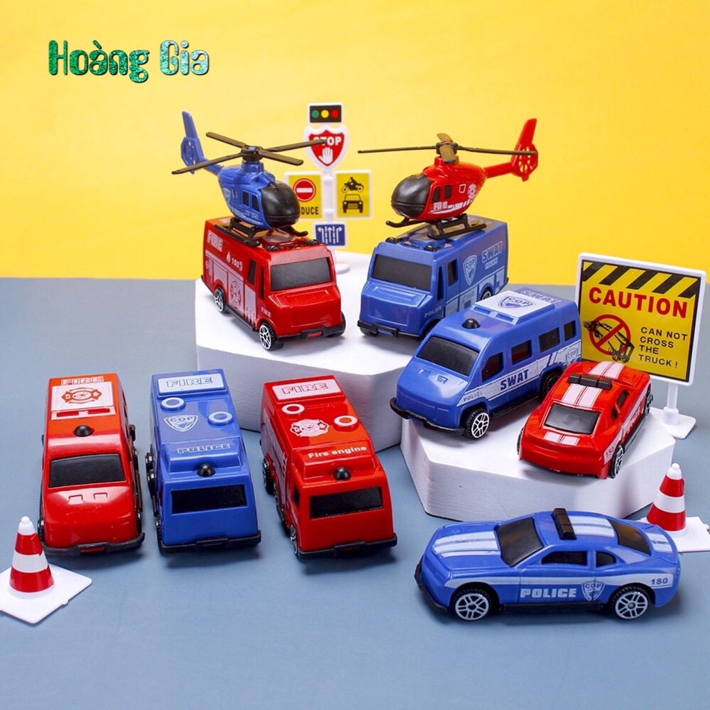 Phụ kiện trang trí bánh sinh nhật bánh kem - SET 4 Ô TÔ + MÁY BAY