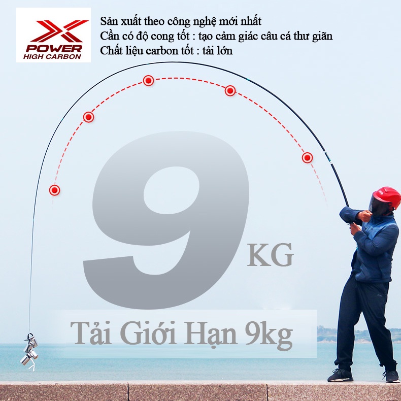 Cần Câu Tay ChuangWei Lăng Thiên Đại Ngư - Cần Săn Hàng - Câu Đài Cảm Giác Mạnh - CW01