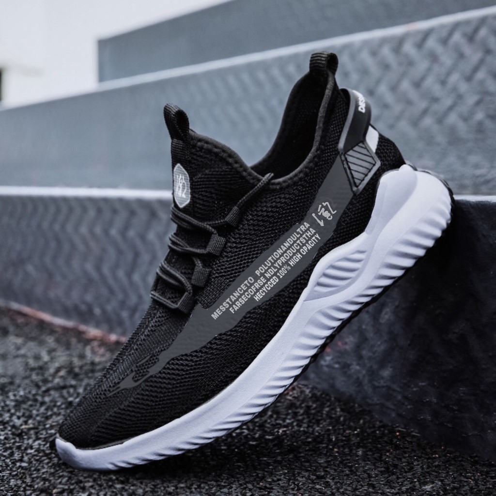 Giày thể thao nam đế boots vải chun ôm chân Messta | BigBuy360 - bigbuy360.vn