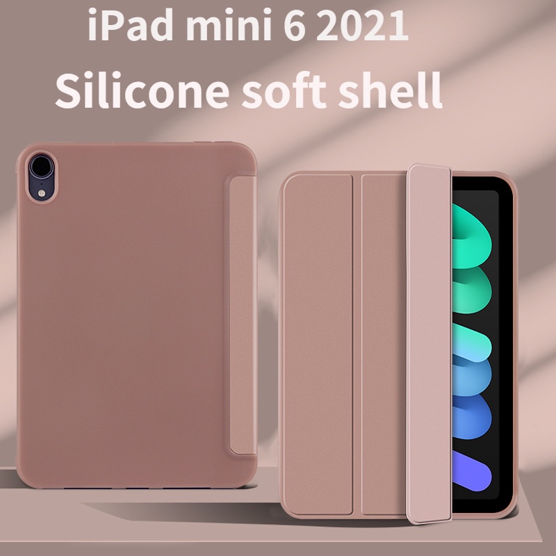 Ốp máy tính bảng silicon đơn giản thời trang bảo vệ cho Apple iPad Mini 6 2021 8.3" A2568 A2569