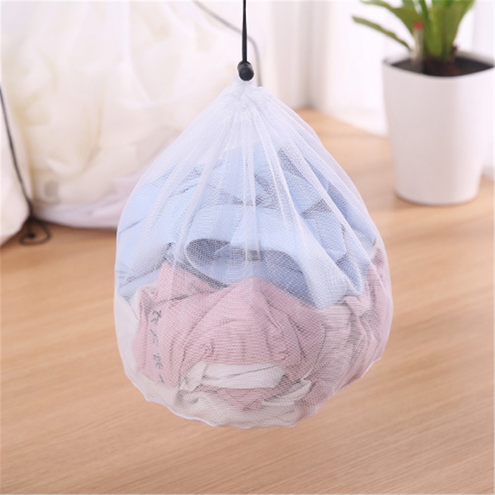 1 Túi Lưới Dây Rút Giặt Đồ Tiện Lợi