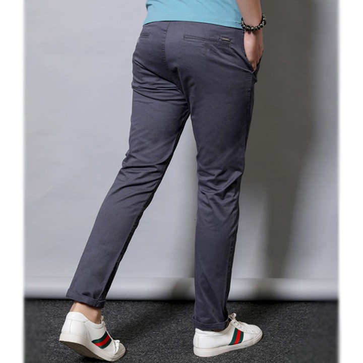 Quần Kaki Nam Dáng Vừa Màu Ghi Đậm Phong Cách Công Sở Trẻ Trung | BigBuy360 - bigbuy360.vn