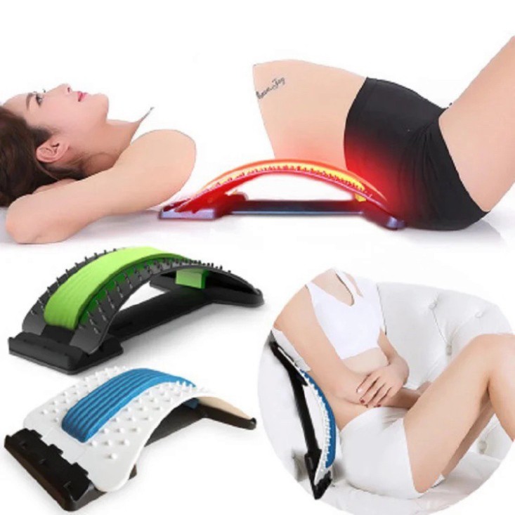 Dụng cụ massage lưng cột sống hỗ trợ giảm đau lưng hiệu quả chất liệu nhựa ABS chắc chắn