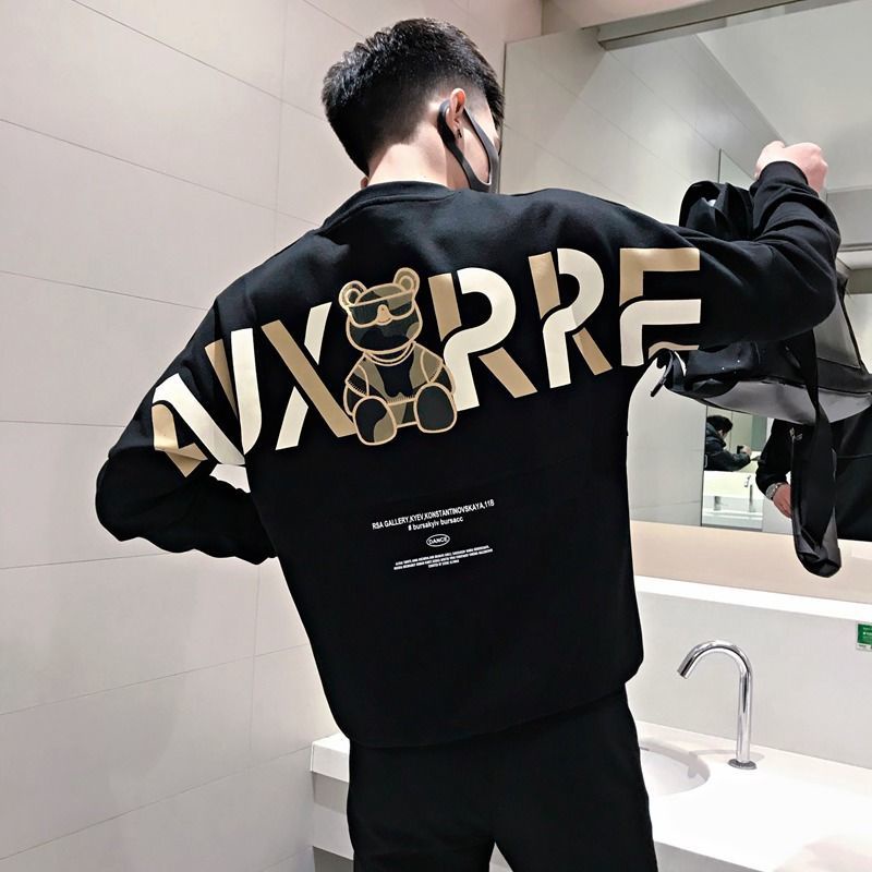 Áo Sweater Cổ Tròn Lót Lông Cừu Dày Dặn Thời Trang Mùa Đông Cho Nam Giới 8.5