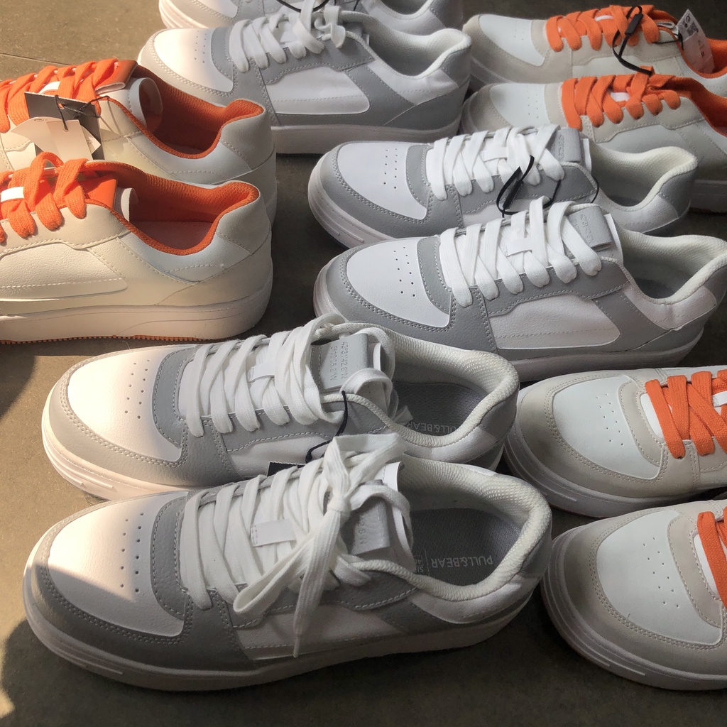 Giày cổ thấp Nam PB, sneaker đế bệt dáng thể thao casual trainers phối da / da lộn - GATE6 - #4760
