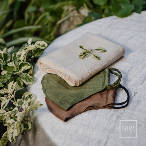 Khẩu trang 100% tơ tằm - kháng khuẩn & thoáng khí