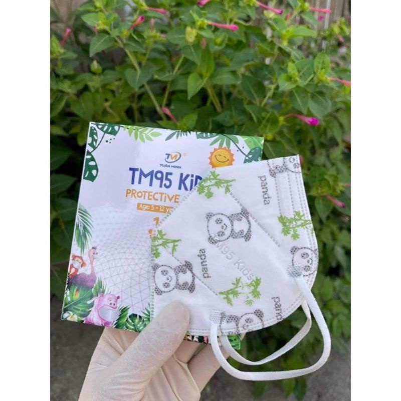 [Chính Hãng](Combo hộp 10c) Khẩu Trang N95 Trẻ Em Tuấn Minh Dành Cho Trẻ Từ 5_12 Tuổi Hàng Chính Hãng Có Kháng Khuẩn