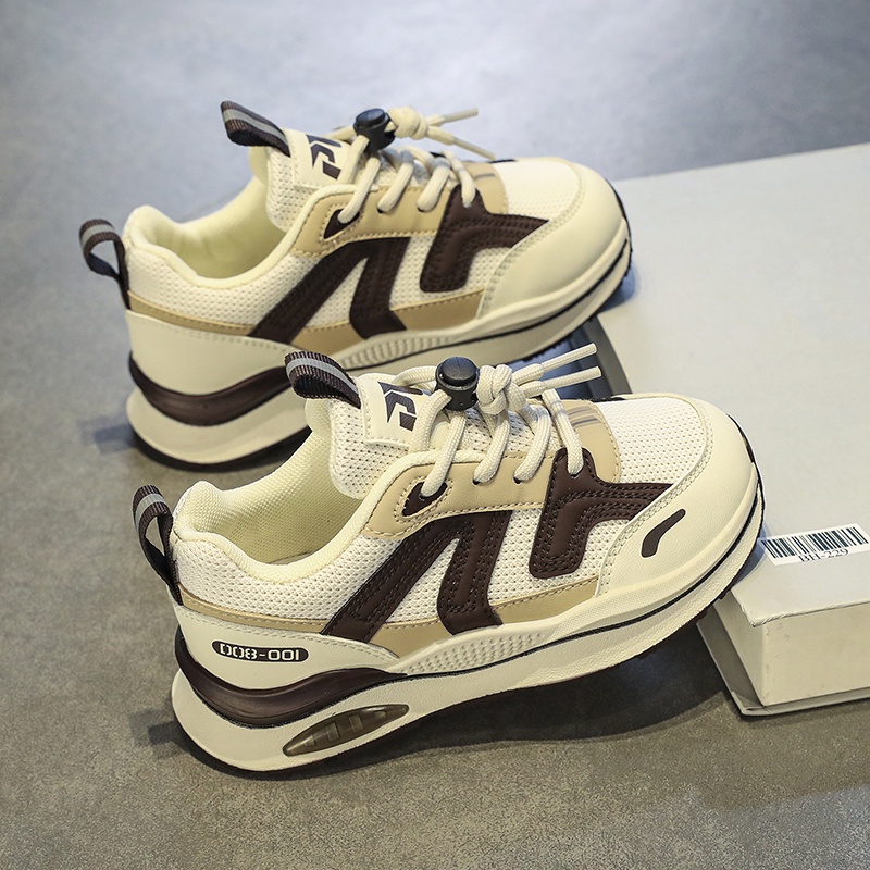 Giày Sneaker Đế Dày Phối Lưới Thoáng Khí Thời Trang Mùa Hè 2022 Cho Bé 5-18 Tuổi Size 30-38
