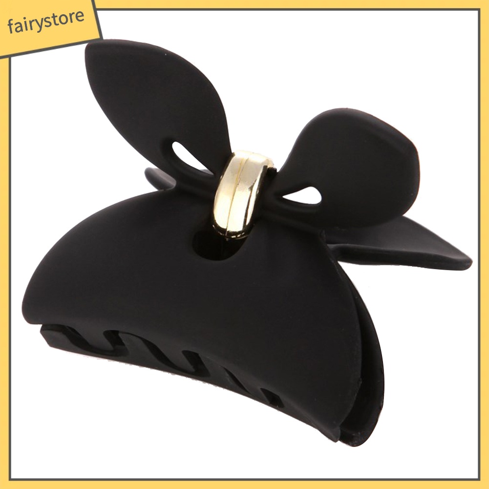 Kẹp tóc nhựa hình hàng cua màu kẹo xinh xắn