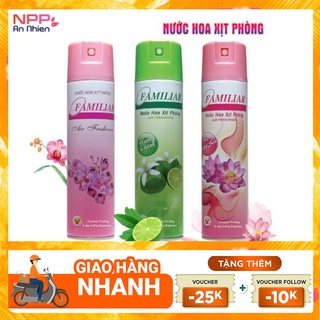 Nhập AFFINS20K [Giảm ngay 20K đơn từ 99K] Nước hoa xịt phòng Familiar 280ml