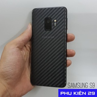 [Samsung S7/S8/S8 Plus/S9] Dán lưng 3D vân Cacbon - Carbon